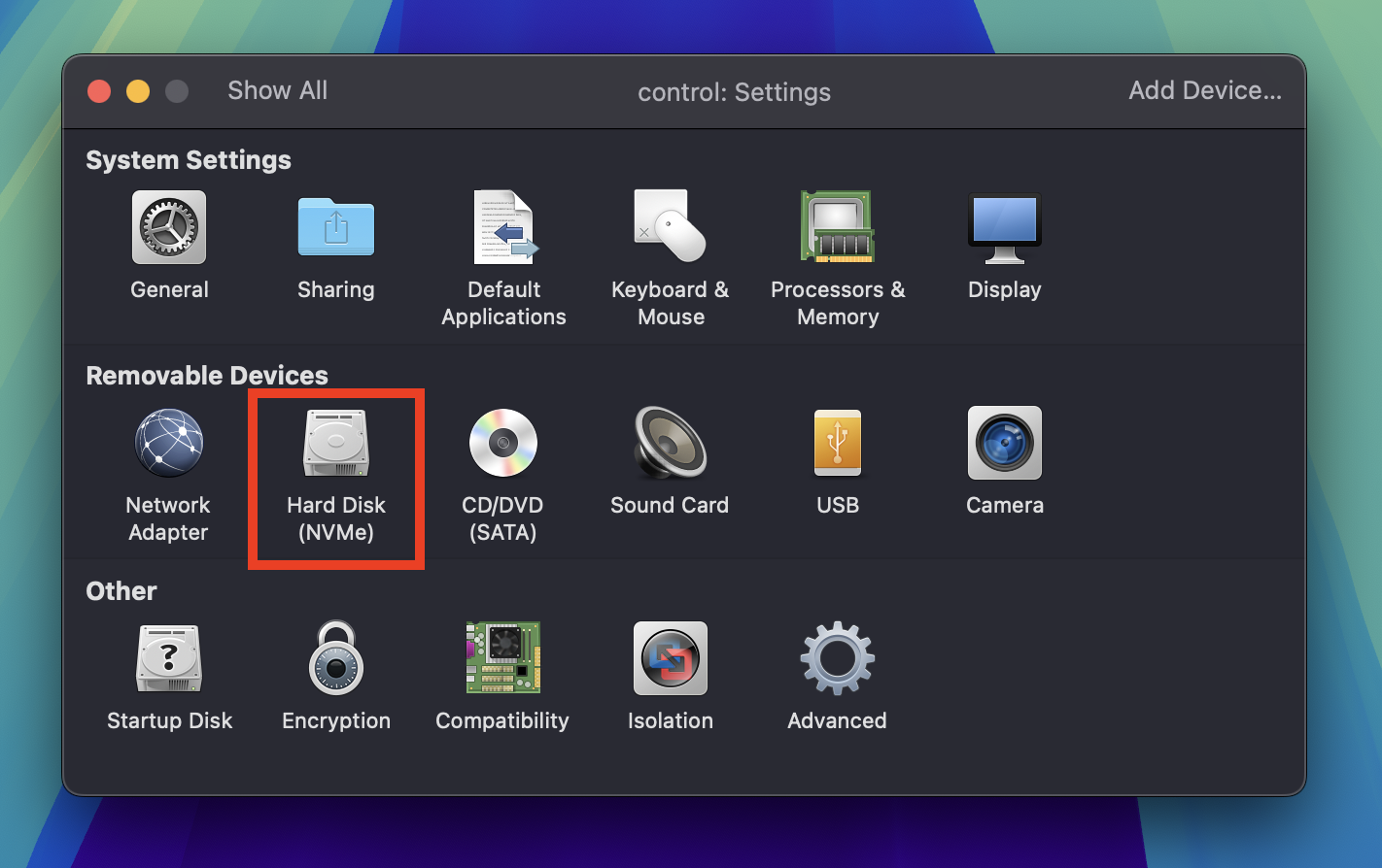 Hard drive size